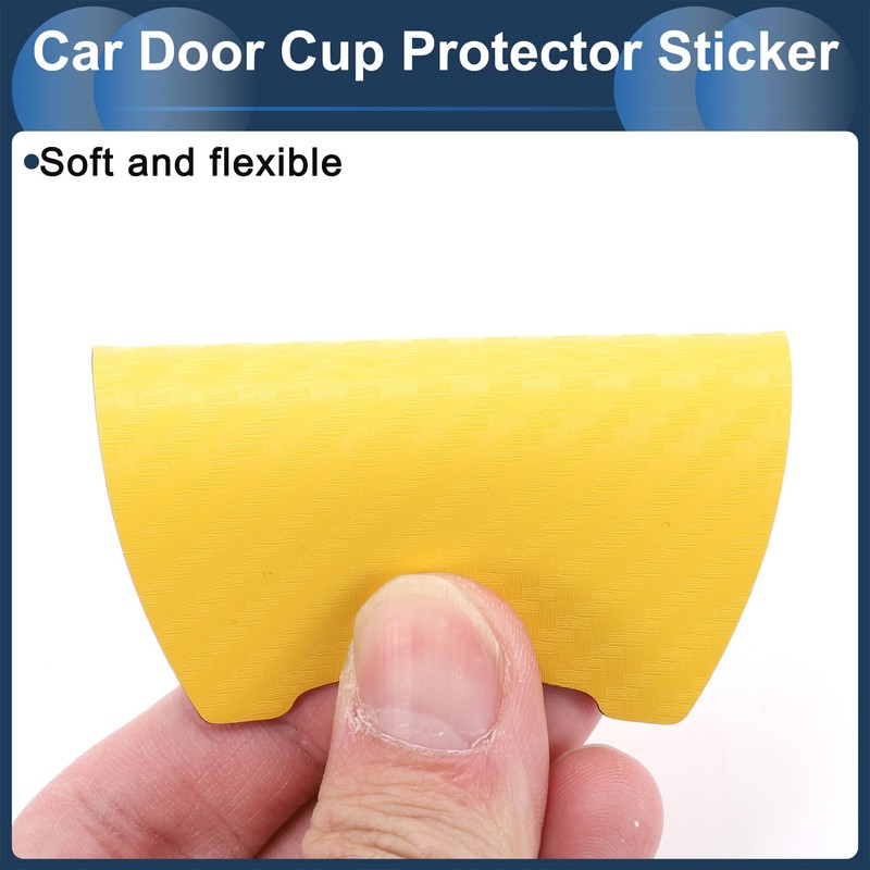 INFINAUTO 3D Car Door Handle Scratch Protector, 68x85mm Removable Magnetic