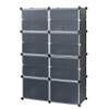Flulep 7-Tier Portable 28 Pair Shoe Rack Organizer 14 Grids