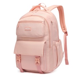 SUN EIGHT 35L Large Capacity School Backpack for Teen Girls Lightweight Bookbags Elementary Middle School Laptop Bags Women Travel Daypacks(Pink)