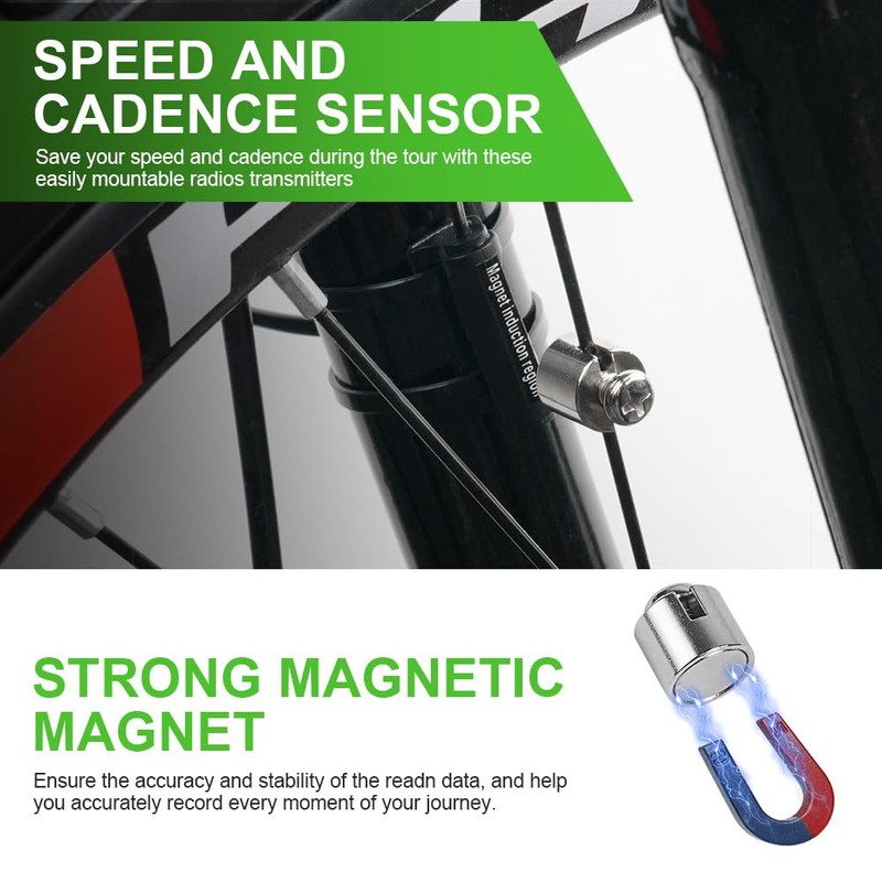 URAQT Bike Computer, Universal 19 Functions IP54 Waterproof Bicycle Speedometer