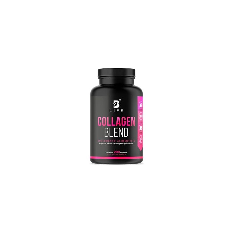 Péptidos Colágeno Hidrolizado 200 Cápsulas Potenciado Biotina Vitamina Piel Cabello