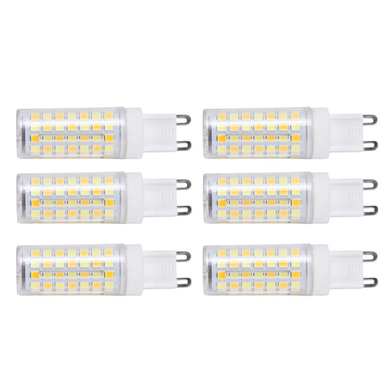 6pcs 90LED G9 Light Bulb 9W 220V Dimmable Soft Warm