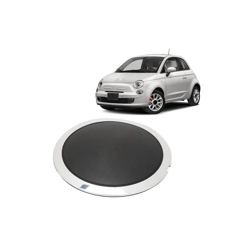 FIAT Wheel Trims, Hub Caps Centre Cover with Chrome Trim