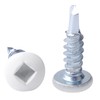 8 x 5/8" RV Square Head Screws White Self Tapping