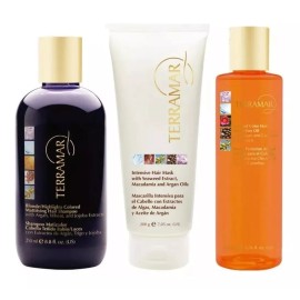 Terramar Set Capilar Shampoo Matizador, Mascarilla Y Óleo Rojo 120 Ml