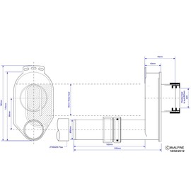 McAlpine 75mm Water Seal Urinal Bowl Syphonic 'P' Trap HCUP50UK