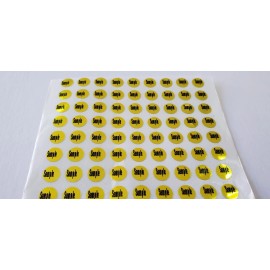 Unbranded 500 Small Custom Printed Tamper Evident Security Void Mark Labels Stickers Gold