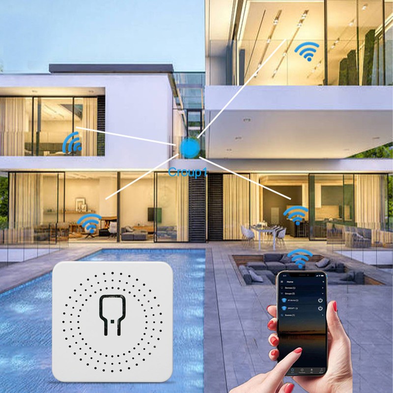 WiFi Switch Portable 16A Smart Power Switch APP Voice Control