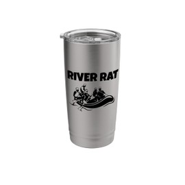 Whitewater Rafting, Paddle Raft: RIVER RAT Stainless Steel Insulated Tumbler