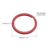 sourcing map Split Keychain Rings, 30mm/1.2inch Round Flat Key Holder