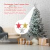 Christmas Tree Topper with Gold Glitter, Christmas Tree in Star
