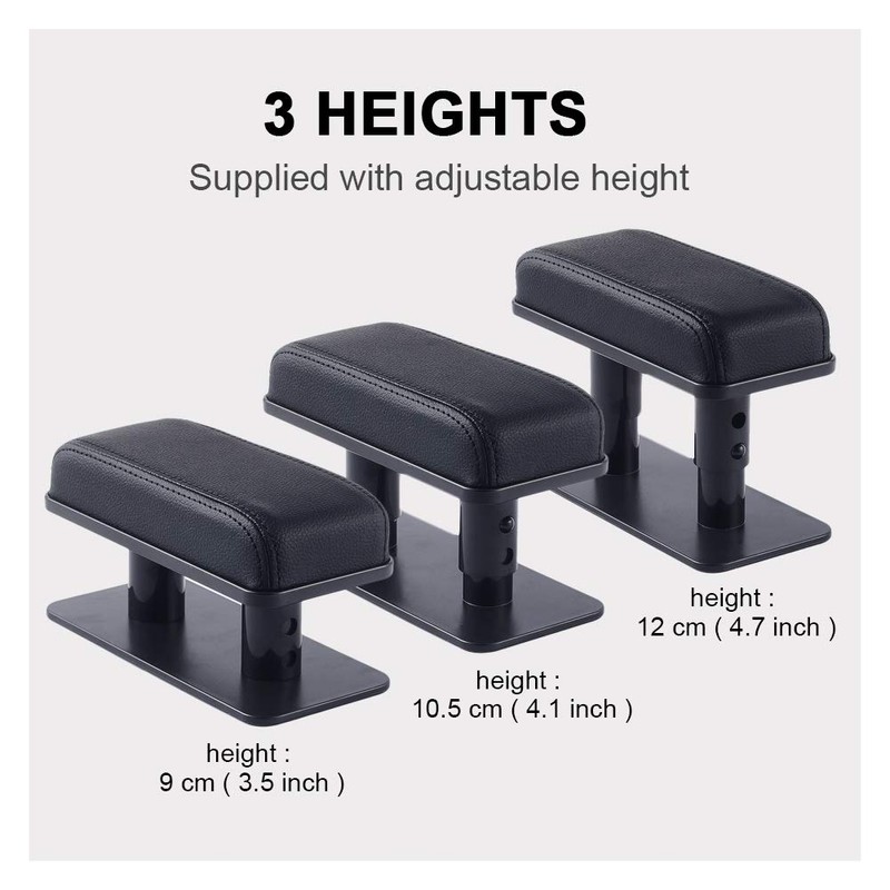Adjustable Height Car Armrest Left Elbow Support Pad Anti-Fatigue Car