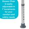 Essential Medical Supply Molded Shower Bench with Arms and Back