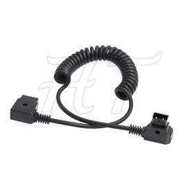 D-tap P-tap Male to Female Power Extension Coiled Cable for Anton Bauer V-Mount Gold Mount Battery