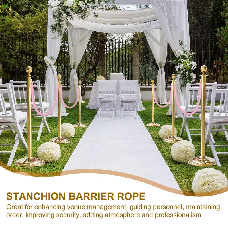 sourcing map Velvet Stanchion Rope 3.28 Ft/1 M, Barrier Rope