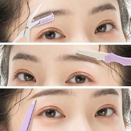 발바리리빙깔끔한눈썹정리세트3종도구세트 Balbari Living Neat Eyebrow Grooming Set 3-Piece Tool Set