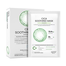 #OOTD Cica Calming Moisturizing Vegan Sheet Mask(10-Pack) | Korean Skincare