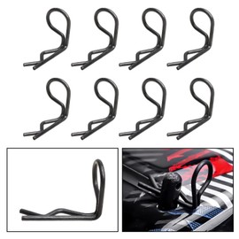 HobbyPark 50-Pack 90-Degree Angle Body Clips Bent Pins for All 1/10 Scale Model Car Truck Crawler Truck Buggy Black
