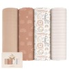 Yoofoss Yoofoss Muslin Swaddle Blankets, 4 Pack Receiving Blankets for
