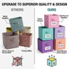 11 Inch Cube Storage Bin with Label Window, 8 Pack