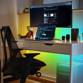 abtong USB LED Strip Lights 13.2ft, Waterproof LED Strip Lights USB Powered RGB Lights with 3 Keys Controller Flexible LED Strip Lights Multicolor Chasing LED Lights for Indoor & Outdoor Decor