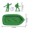 BMC Marx Recast WW2 US Marines Raft Paratrooper Figures Green