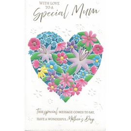 EXTRA LARGE SPECIAL MUM MOTHERS DAY CARD WITH 8 PAGE INSERT 12 X 7.5 INCHES