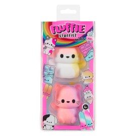 Fluffie Stuffiez Monkey & Cat Minis Collectible Feature Plush - Surprise Reveal Unboxing Soft and Squishy Tactile Play Fidget DIY