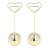 2Pcs Table Number Holder Heart Shaped Firm Stable Premium Metal