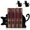4 Items Eeping Cat Metal Bookends Cute Decorative Book Ends