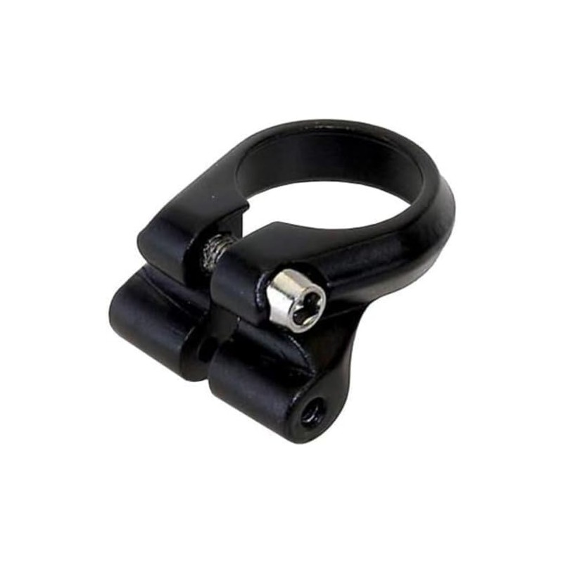 Seatclamp, Alloy, Black, With Socket For Mounting A Rear Carrier,