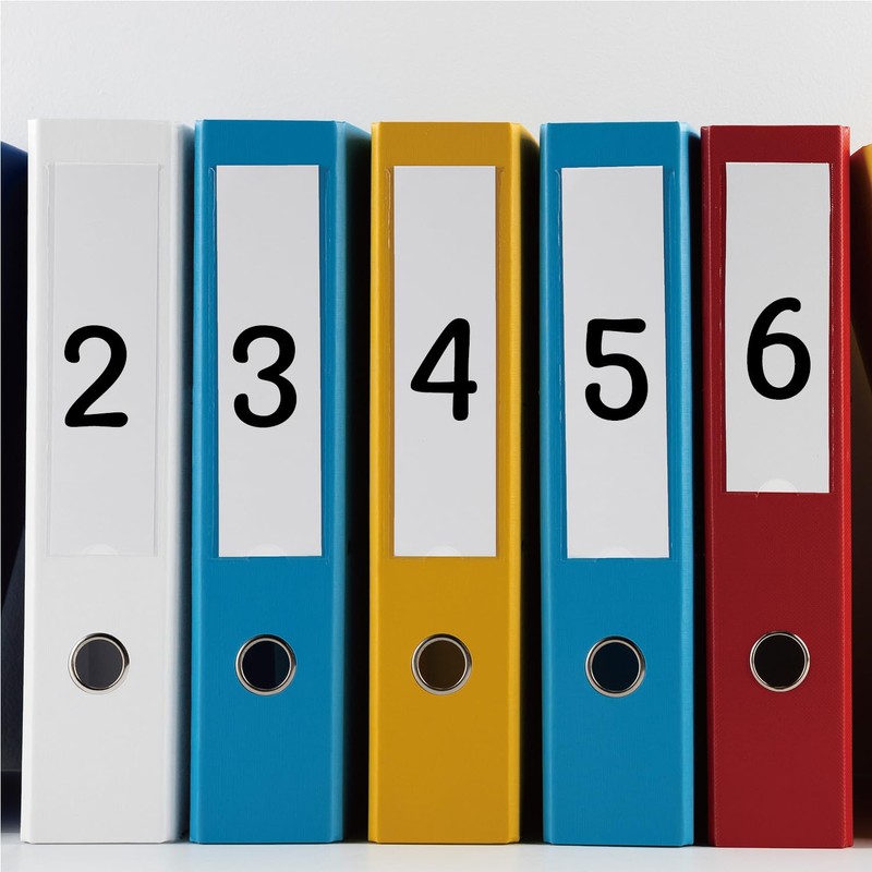 Large Number Stickers Set of 3 Waterproof Number Stickers Large