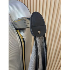 SunsprieJoy Magnetic Golf Towel for Golf Bags - Extra Large Microfiber Waffle Towel with Super Strong Magnet, Easy Club Attachment (Gray, 15"x24")