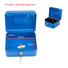Burg Wachter Money 5020 8 Inch Cash Box - Blue