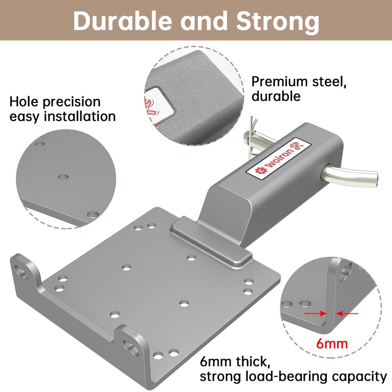 Universal 2" Receiver Trailer Hitch Winch Mount Plate ,Winch Mounting