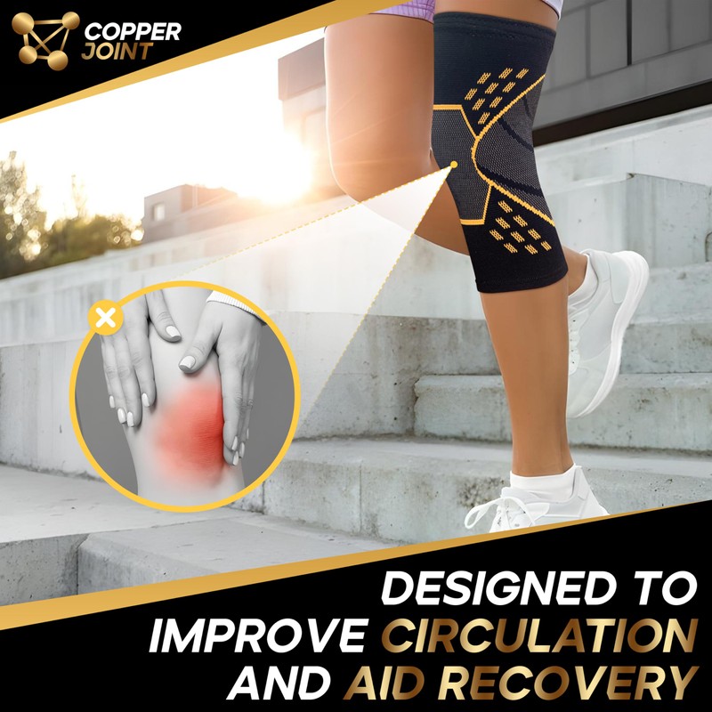 CopperJoint Pull On Knee Brace Women Workout - Copper Infused