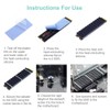 QTEATAK 2Pcs PCIe NVMe M.2 2280 SSD Heatsinks Cooler &
