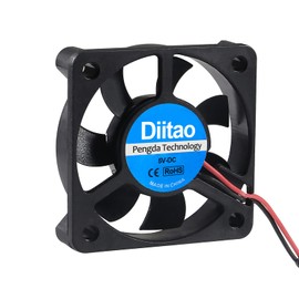 Diitao 4PCS 5010 USB Cooling Fan,DC 5V Silent Quiet DC Brushless Cooling Fans 50x50x10mm 3D Printer Cooling Fan with USB Wire Computer Fan CPU Cooler 7 Blades (5010 DC 5V)