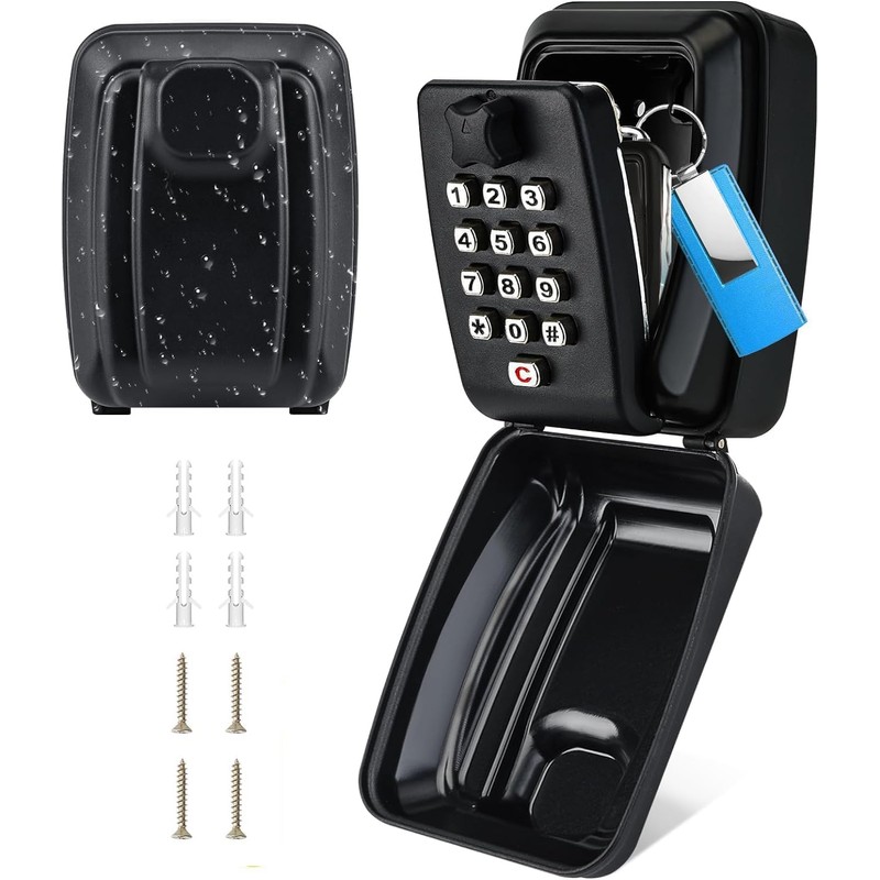 ViperSafe - Outdoor Wall Mounted Key Safe Box with 12-digit