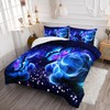 XYNHML Galaxy Butterfly Comforter Set Twin Size for Girls Kids