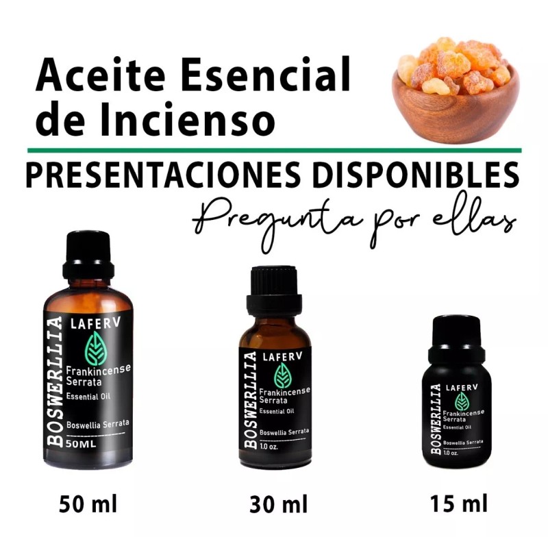 Laferv Aceite Esencial Incienso 100% Puro Importado 30 Ml