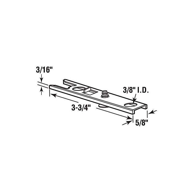 Prime-Line N 6823 Steel Bi-Fold Door Top Pivot Bracket, for
