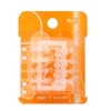 Clear Earrings, Flat Type, 18G, with Catch, Disposable, Translucent, Polypropylene,