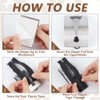 UNICRAFTALE 2Pcs Zipper Jig Tool Stainless Steel Zipper Jig Helper