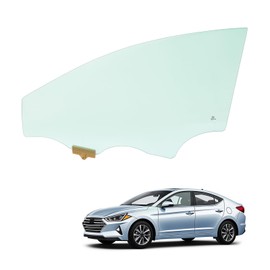 JMTAAT Front Left Door Window Glass Compatible with 2017-2020 Hyundai Elantra 4 Door Sedan Tempered Glass - Driver Side