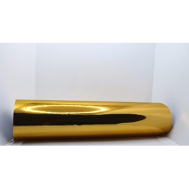 Way2Buy Vinyl Gold Chrome Mirror Car Vinyl Wrap High Stretchable Film Auto Reflective Sticker + Free Tool Kit (12"X60" / (1FT x 5FT))
