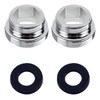 Oiieco 2 Piece Tap Adapter Set, M18 to M22 Brass