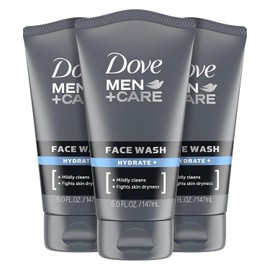 Dove Men Face Wash Hydrate Plus Skin Care, 5 Oz, 3 Count