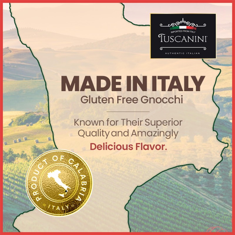 Tuscanini Gluten Free Potato Gnocchi Pasta, 16oz (3 Pack) |