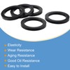 sourcing map Pack of 8 Nitrile Rubber Flat Washer 2